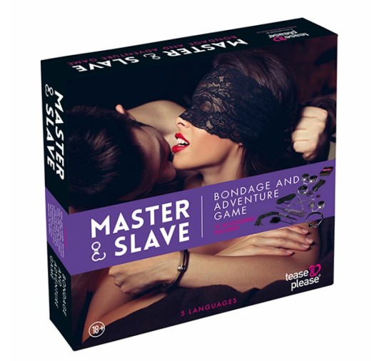 Gra erotyczna z akcesoriami - Master & Slave Bondage Game Purple